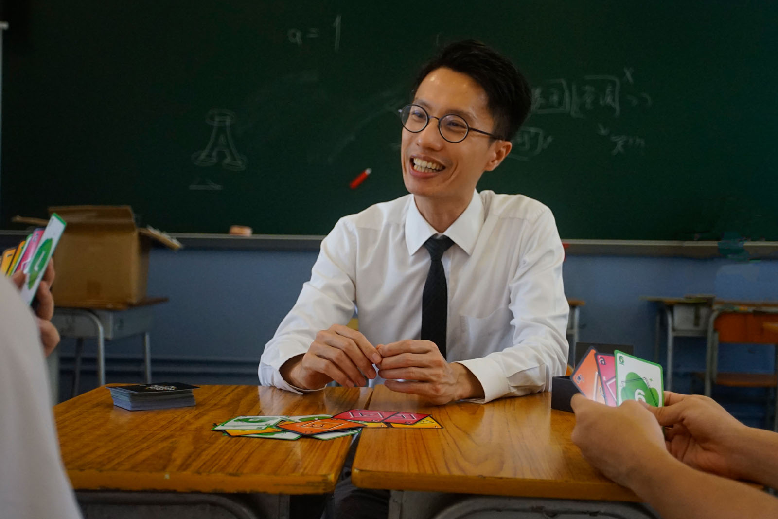 李求恩紀念中學數學科副主任劉頌文認為卡牌能提升學生學習數學的興趣