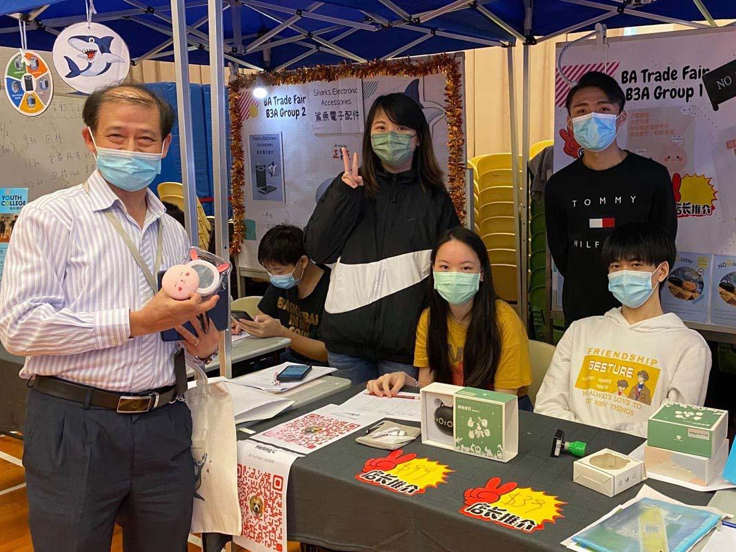 Business students participated in the BA Trade fair, to promote the environmental products. 