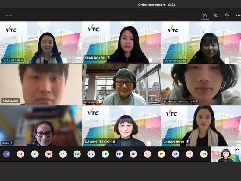 Group photo with guest speaker of the online recruitment talk