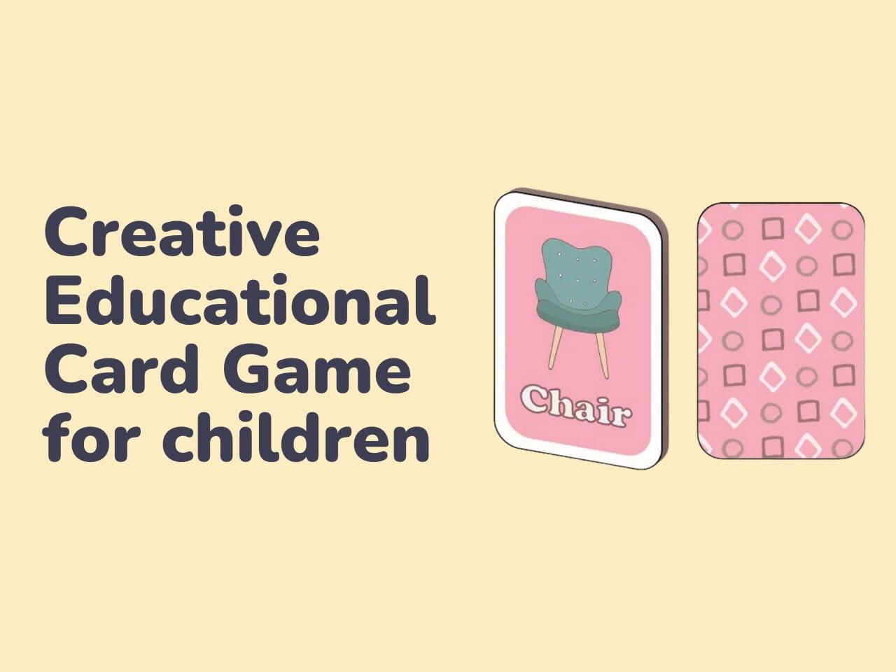 Creative Educational Card Game for children