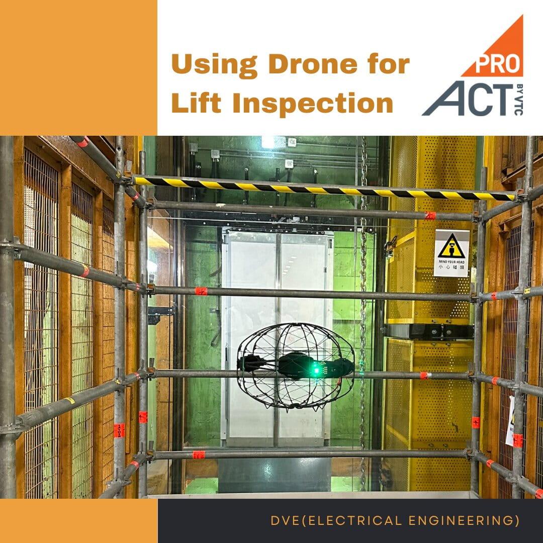 drone in lift