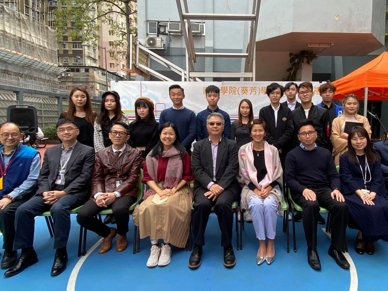 Business students took a group photo in Student Union Inauguration Ceremony
