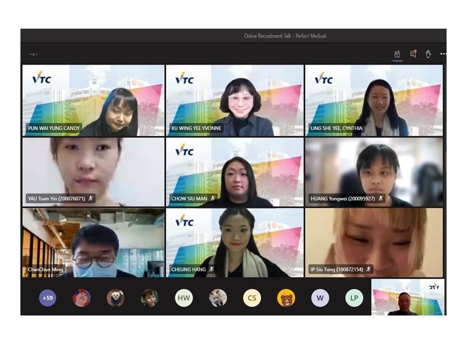 與網上就業講座嘉賓合照